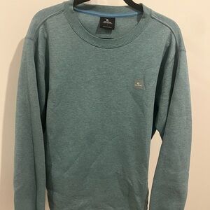 Rip Curl Vaporcool Crew Sweater - Mineral Blue Marle / SIZE L